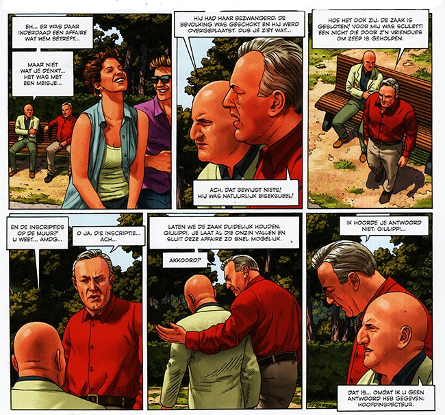een politieman met vragen