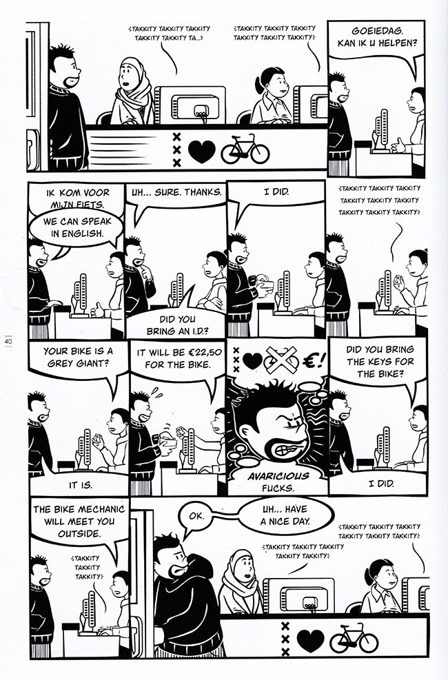 bij het fietsdepot