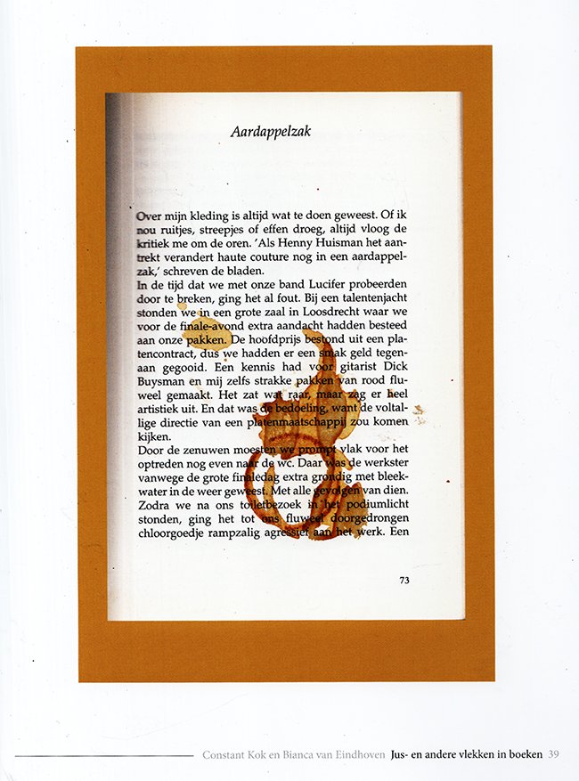 vlekken in boeken