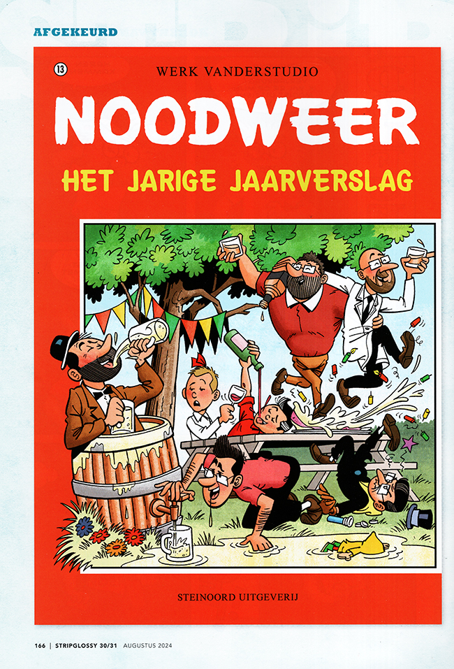 een jaarverslag dat niet goed viel bij de familie Vandersteen