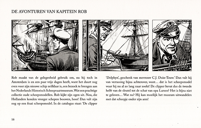 rob ontdekt een scheepsmodel