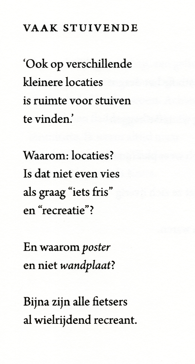 vaak stuivende