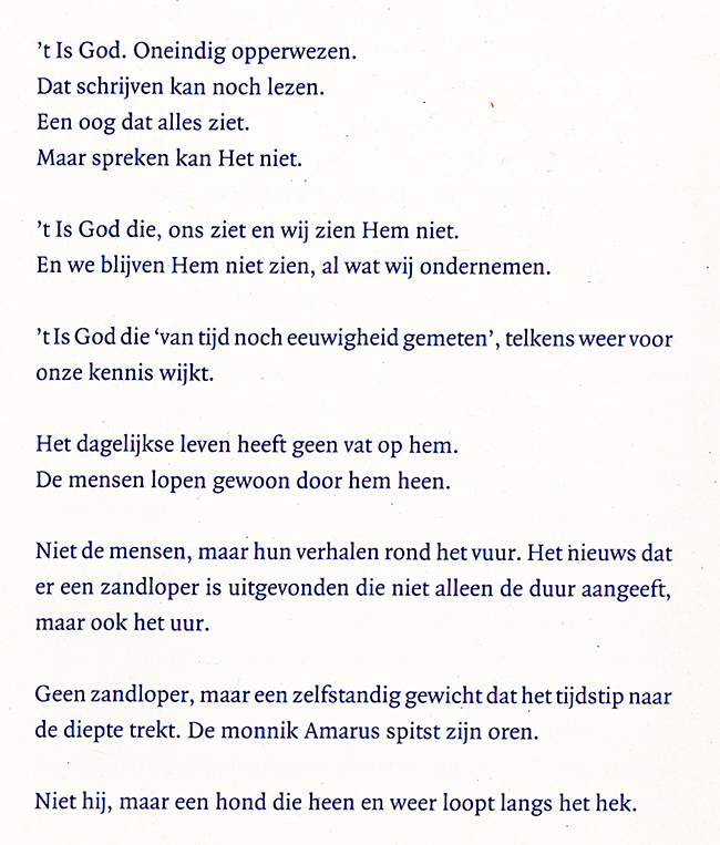 de mensen lopen gewoon door hem heen