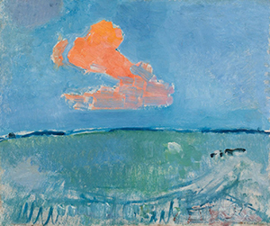 De rode wolk van Mondriaan uit 1907