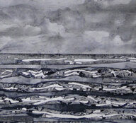 holly’s schilderijen contemporary sunset 112