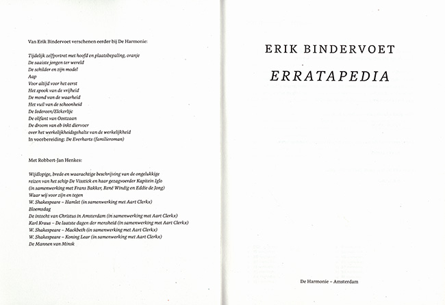erik de titelpagina
